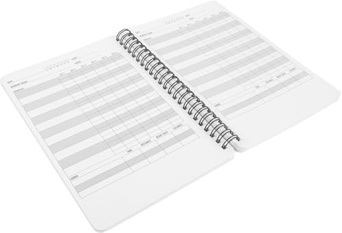 HANABASS Gym Journal A5 Fitness Planner Workout Log Book with Spiral Binding for Home Exercise and Bodyweight Training, Women’S Fitness Tracker Notebook for Gym Essentials and Health