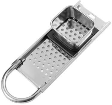 Máquina de masa y cortador de queso multifuncional con cortador de verduras, colador de fideos de acero inoxidable para uso en cocina, 32,5 x 11 cm