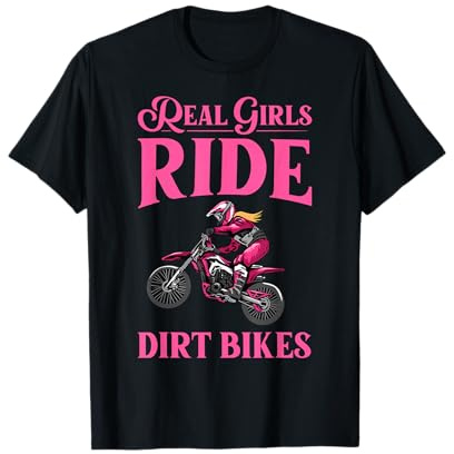 Cool Dirt Bike Art for Women Girls Motocross Racing Dirtbike T-Shirt