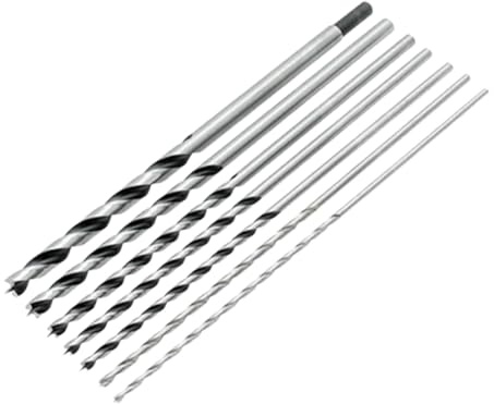 LeeQinersw 7 Brocas Extra Largas para Madera Contrachapada Blanda Y Dura.