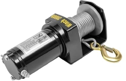 Argani elettrici Gru montata su auto per impermeabilizzazione fuoristrada, estrattore per verricello elettrico di auto-aiuto automobilistico 12V 2000Lbs Verricello elettrico