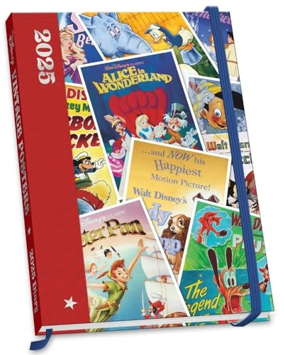 Disney Vintage Posters – A5-Tischkalender 2025: Original Danilo-Kalender [Mehrsprachig] [Kalender] (Desk Diary)