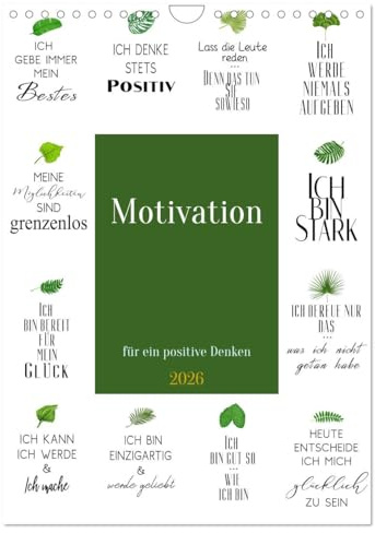 Motivation (Wandkalender 2026 DIN A4 hoch), CALVENDO Monatskalender: Motivation erklärt warum, Menschen ein bestimmtes Verhalten haben. (CALVENDO Gesundheit)