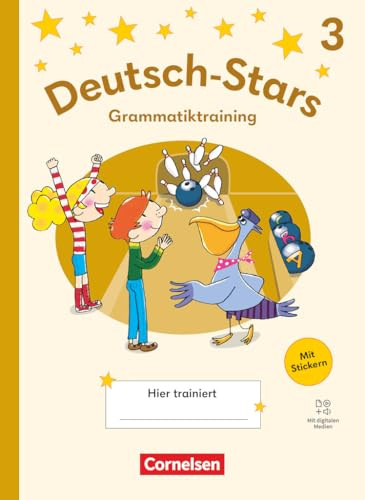 Deutsch-Stars - Grammatiktraining Ausgabe ab 2025 - 3. Schuljahr: Grammatiktraining - Übungsheft - Mit Lösungen und digitalen Medien
