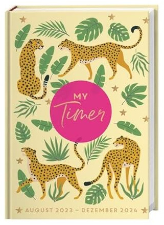 Jungle Style Timer Schülerkalender A5. Top ausgestatteter Buchkalender für Schule und Studium: Der praktische Terminplaner im wilden ... ab August 2023 - Schüler-/Studentenkalender
