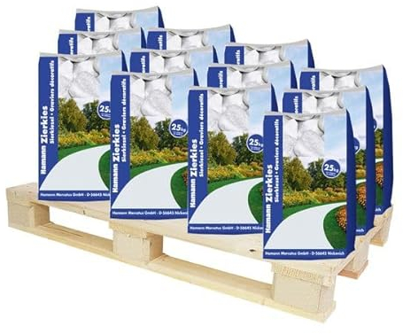 Hamann Marmorkies Carrara 40-60 mm 1125 kg - Mit kreativen Ideen kann jeder Garten durch Zierkies und Naturstein aufgewertet und edel gestaltet Werden.