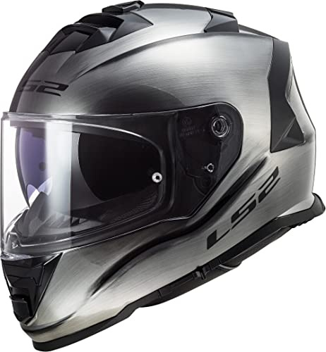 LS2 FF800 Storm Motorradhelm Integralhelm Jeans Titan Größe 3XL (65-66 m)