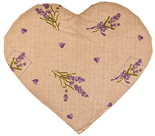 GIRAFFENLAND Rapssamenkissen Herz - ca. 30x25cm Landhausstil Romantik - Wärmekissen - Körnerkissen - Ein charmantes Geschenk
