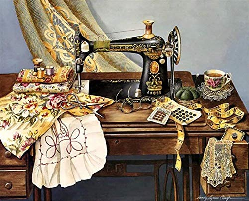 Bimkole 5D DIY Diamond Painting Zubehör Diamant Malerei Kit Nähmaschine Bohren voll Strass Set, Gemälde Malen nach Zahlen mit Dekoration 30 * 40 cm (d4-698)