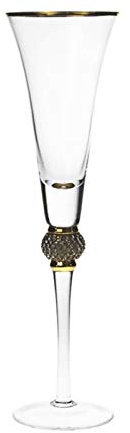 JINYAWEI Wine Glasses Creative Gold Rimmed Goblet Red Wine Glass Wine Set Champagne Cup Glass Cup Wine Glass Wine Glass (Color : 190mlchampagne glass)