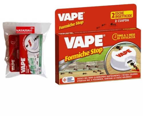 NARAMAKI® Stop Formiche - 1 Confezione 2 Esche in Gel (1 VAPE)