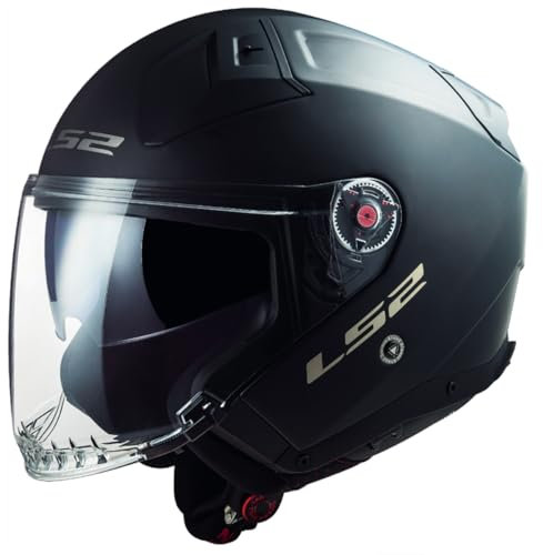 LS2, Casco Moto Jet INFINITY II SOLID Matt Black, XL