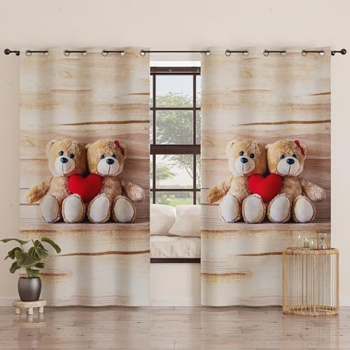 PETTI Artigiani Italiani - Tende a Pannelli per Interno con Anelli 2 Pezzi 140x280cm, Tenda Camera da Letto e Soggiorno Oscuranti Isolanti e Moderne, Dolcezza, 100% Made in Italy