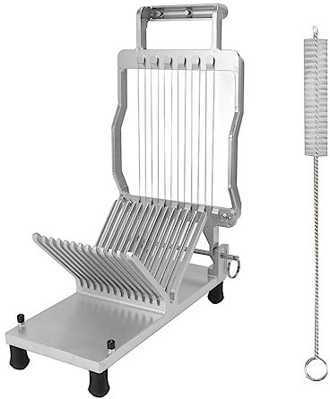 Cortador de Queso, Cortador de Pan Manual, Cortador de Queso de Aleación de Aluminio Resistente con Alambres de Acero Inoxidable, Fácil de Usar para Frutas y Verduras (10mm)