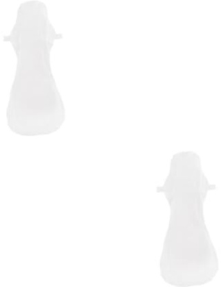 minkissy 2 Set Assorbente Mestruale in Tessuto Assorbente Di Cotone Maxi Pastiglie Mutande A Tenuta Stagna Sanitaria Tamponi Di Stoffa in Tessuto Bianca 2 Pezzi * 2