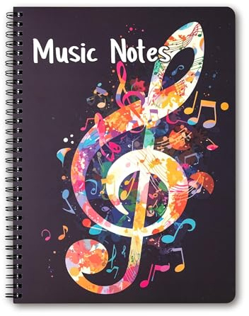 INKNOTE 160 Pages Blank Sheet Music Notebook Manuscript Paper Notebook 10.2 X 7.5Inch Music Composition Notebook Music Staff Notebook for Songwriting and Recording of Yous Song Paperback 10 Staves