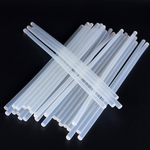 Lot de 30 bâtons de colle chaude, 7 mm x 295 mm, transparents, séchage rapide, adhérence extra forte pour pistolets à colle chaude