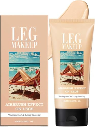 Lozione per il trucco delle gambe, Trucco per gambe e corpo, fondotinta per il corpo che perfeziona la pelle, trucco per coprire i tatuaggi (1# Fairest Glow)