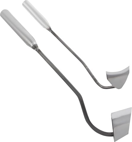 SEWACC 2 pezzi Zappette da Giardino in Acciaio Resistente per Diserbo e Coltivazione Strumenti Manuali Portatili per Orto e Fuga Erbacce Facili da Usare e Durevoli