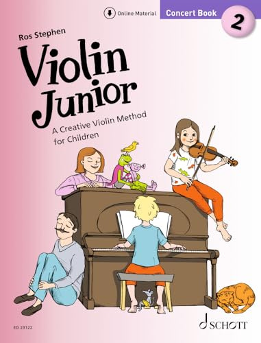 Violin Junior: Concert Book 2: A Creative Violin Method for Children. Konzertbuch 2. 1-2 Violinen und Klavier ad lib.. (Violin Junior - English edition, Konzertbuch 2)