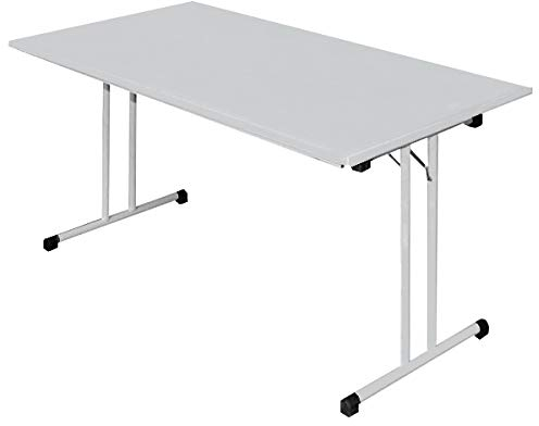 Klapptisch Besprechungstisch Kantinentisch Verkaufstisch Schreibtisch 180 x 80 cm RAL 7035 Lichtgrau