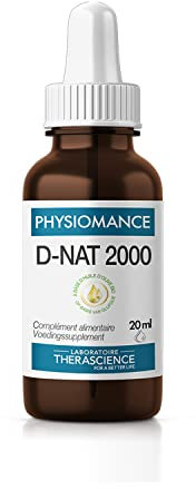 PHYSIOMANCE D-NAT 2000 | Immunité | Santé osseuse et musculaire | Vitamine D3 | Hautement concentré 2000 UI/goutte | Biodisponibilité optimale | Flacon 20 mL | Laboratoire THERASCIENCE