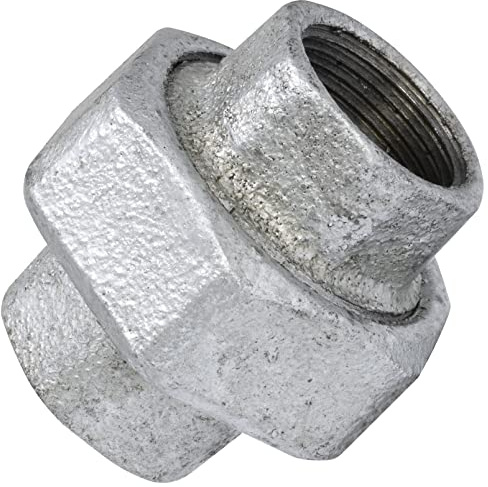AERZETIX - Union Femelle-Femelle 3/4 en Fonte - Raccord de Tuyau à Joint Fileté à Visser - Finition Zinguée - Plomberie Chauffage Travaux Installation d'Eau Alimentation Compteur d'Eau - C65042