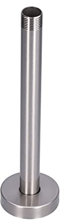 Braccio Doccia a Soffitto, Braccio Doccia Tondo Dritto NPT da 20mm da 8 Pollici in Acciaio Inossidabile con Flangia per Soffione Doccia a Pioggia Fisso(Spazzolato)