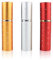 Larfraecy 3Pcs Perfume Atomisers 10ML Refillable Spray Bottle,Empty Bottle,Perfume bottles,Mini Perfume Travel Bottle,Cosmetic Dispenser Bottles for Women and Men,Silver+Gold+Red