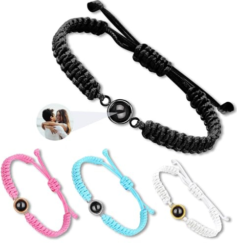 JONZIN Personalisierte Geschenke,Fotoarmband mit Eigenem Foto,Foto Armband | Armband mit Bild,Foto Geschenke für Damen Freundin Paare Männer Weihnachten Valentinstag Geburtstagsgeschenk