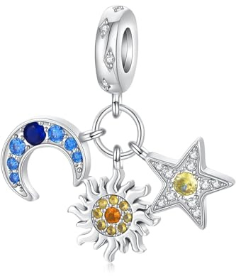 Alstiva Familie Freundschaft Liebe 925 Sterling Silber 5A Zirkonia Charm Anhänger für Armband Charm Bead Pendant für Europäische Armbänder Halsketten Schmuck Geschenk für Damen Frauen
