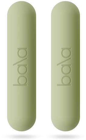 Bala Hantelset für Damen & Herren, 0,9 kg Hanteln (Salbei) – Set mit 2 Stangen für Gehen, Krafttraining, HIIT, Boxen & Aerobic – Handgewichte für das Training zu Hause