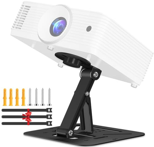 2-Be-Best Desktop Projector Stand, 1/4 Screw Foldable Desk / Wall / Ceiling Projectors Mount Stand, Adjustable Mini Projector Stand Compatible with Small Projectors for Home, Office, Outdoor
