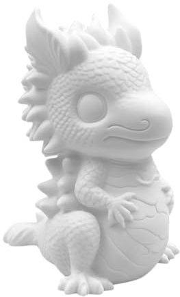 Ipetboom Unzerbrechliche DIY Sparbüchse Drachenfigur Vinyl Spardose für Kinderzimmer Dekoration Geschenkidee Sparschwein zum Bemalen und Befüllen