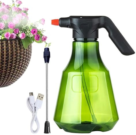Spruzzatore Ricaricabile | 3,5 L Cura Prato | Ricarica USB Portatile per Lavaggio Auto Cura Betulla Terrazza Serra Esterno Diserbo