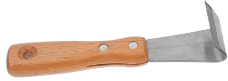 CIYODO Peladora de Corteza de Acero Inoxidable con Mango de Madera para Jardinería, Herramienta Manual para Quitar Corteza de Árboles Frutales, Resistente y Práctica para Uso en Jardín
