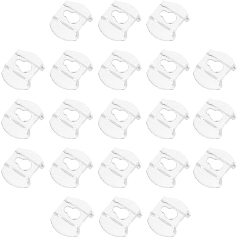 Holibanna Lot de 20 Crochets Suspendus Transparents en Acrylique pour Cadres Photo et Miroirs, Supports Muraux Universels, Clips de Fixation Polyvalents pour Accrocher Photos et Objets