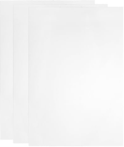 DECORNIJIA 3 Stück A4 Transparente PVC Kunststoffplatten Dünne Bastelfolie für Bilderrahmen Bruchsicher Vielseitig für Selbstgemacht Kunstprojekte und Basteln