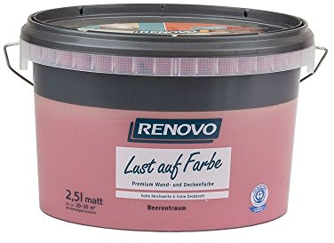 Trendfarbe Beerentraum 2,5 L Renovo Lust auf Farbe - Wandfarbe Deckenfarbe