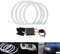 VIGORFLYRUN PARTS LTD Auto Faros Angel Eyes Delanteros CCFL Luces, Halo Anillo Xenon Lámpara LED Luz de Posición Anillos Faros Delanteros 2x131mm and 2X 146mm para B-MW E36 E38 E39 E46
