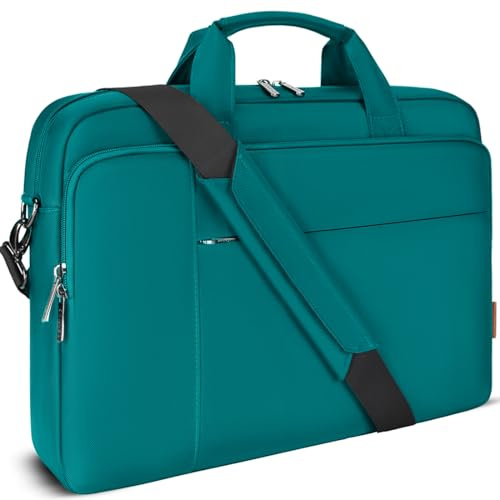 DOMISO Laptoptasche 17-17,3 Zoll Wasserdicht Laptop Tasche Aktentasche | Wasserdicht Aktentasche für 17-17,3 Zoll Lenovo Acer ASUS Dell HP Samsung Laptop Notebook Stoßfest Tasche,Teal