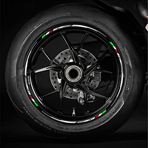 Felgenband Vorderer Hinterer Rahmenaufkleber Radnabe Reflektierende Felgenaufkleber Für DUCATI MULTISTRADA 620 950 1000 1200 1260 V4 V2 EVO(Color:C)