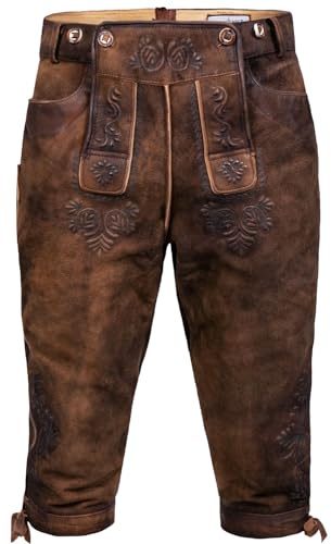 Edelnice Trachtenmode hochwertige Kniebund Trachtenlederhose aus Ziegenleder Jan
