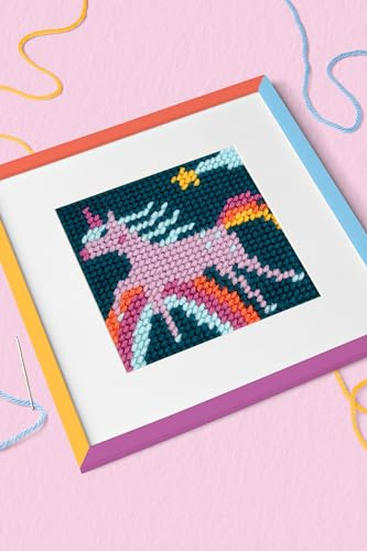 DMC - Regenbogen-Einhorn Gobelinset für Kinder einfach