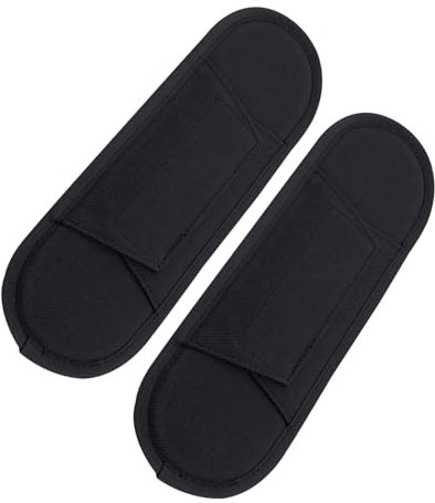 BWLEANSY 2 Stück Schulterpolster für taktische Westen,Abnehmbare Schultergurt,Atmungsaktiv Schulterpad,Schulterpolster,Rucksäcke,Gurtpolster (Schwarz)