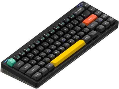nuphy Halo65 V2 - Tastiera da gioco wireless | Tastiera meccanica 65% sostituibile a caldo, compatibile con QMK/VIA, BT5.0/USB-C/2,4 GHz