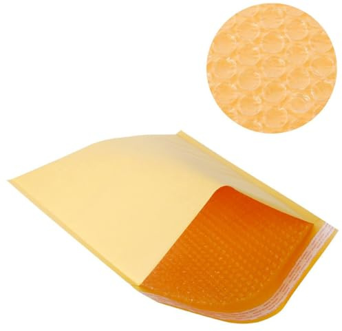 OSALADI 50 piezas Unidades Sobres Acolchados Kraft Impermeables Autoadhesivos Protección Envío Cartas Embalaje Resistente