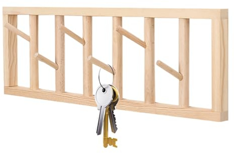 Generisch Porte-manteau mural | Suspension rustique peu encombrante – Porte-manteau décoratif comme patère | Pour sacs, chapeaux, clés, couloir, salon, chambre à coucher, salle de bain, cuisine et