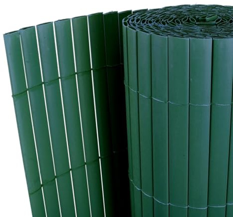 PVC Privacy Screen Mat, 90 x 300 cm, Green, Weather-Resistant Outdoor Privacy Screen for Balcony, Patio, Garden, Flexible Privacy Screen