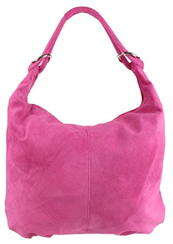 Girly Handbags - Bolso al hombro para mujer rosa fucsia